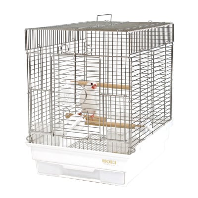 HOEIの鳥かご　小鳥用ステンレス横あみケージ　21手のり横あみステンレス