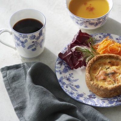 ノリタケ【ブルーソレンティーノ色線仕上げアイテム】マグカップ