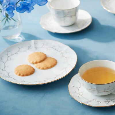 ノリタケ【ホワイトベル】21.5cmプレートペア