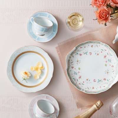 ノリタケ【ハンプシャーゴールド】23cmアクセントプレートペア