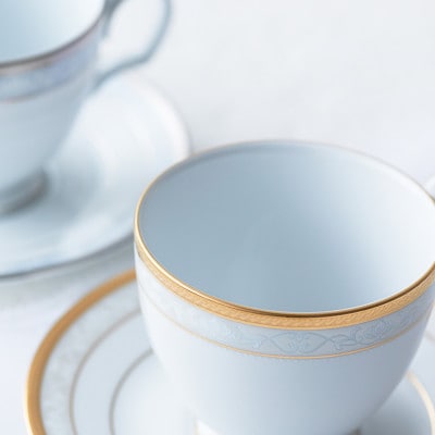 ノリタケ【ハンプシャーゴールド】カップ＆ソーサーペア