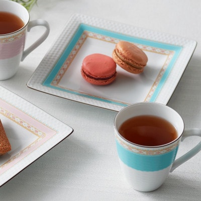 ノリタケ【ハミングブルー】マグカップペア