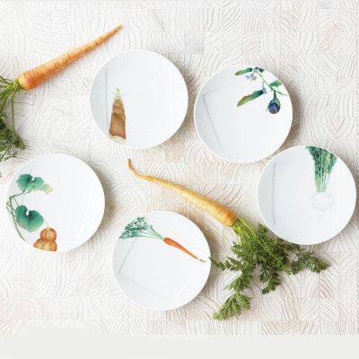 ノリタケ【京香旬彩】27cmプレート(金時人参)