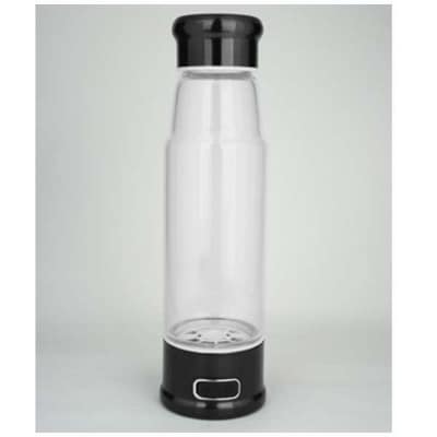 【飲みたい時にすぐ飲める《日本製》充電式携帯水素水生成器】エイチツープラス B-1501BKブラック