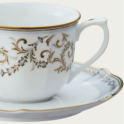 ノリタケ【ソフィランス】コーヒー碗皿ペアセット