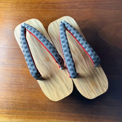 郡上踊り　踊り下駄　槍鉋(やりかんな)下駄　女性用LLサイズ　鼻緒/麻の葉