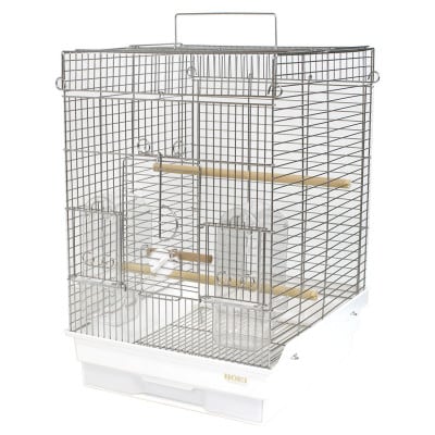 HOEIの鳥かご　小鳥用ステンレス横あみケージ　35手のり横あみステンレス