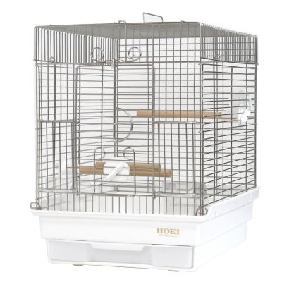 HOEIの鳥かご　小鳥用ステンレス横あみケージ　21手のり横あみステンレス