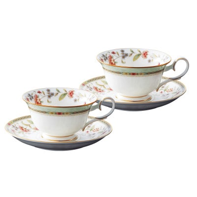 ノリタケ【プリムローズ】カップ＆ソーサーペア