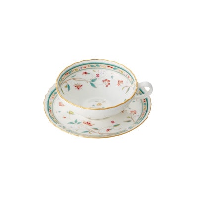 ノリタケ【花更紗】ティーカップ＆ソーサー