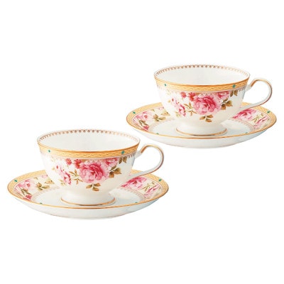 ノリタケ【ハートフォード】カップ＆ソーサーペア