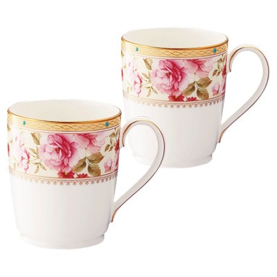 ノリタケ【ハートフォード】マグカップペア