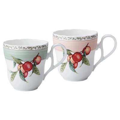 ノリタケ【オーチャードガーデン】マグカップペア(色変わり)