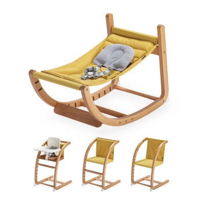 ファルスカ スクロールチェア One ミモザイエロー