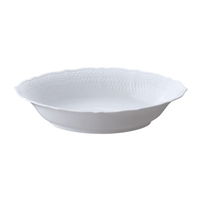 ノリタケ【シェール ブラン】25.5cmダイヤモンドディッシュ