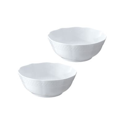 ノリタケ【シェール ブラン】13cmボウルペア