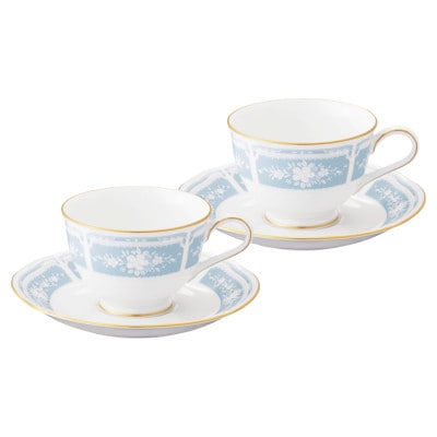 ノリタケ【レースウッドゴールド】カップ＆ソーサーペア