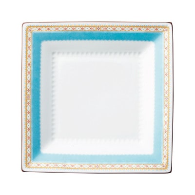 ノリタケ【ハミングブルー】23cmスクエアプレート
