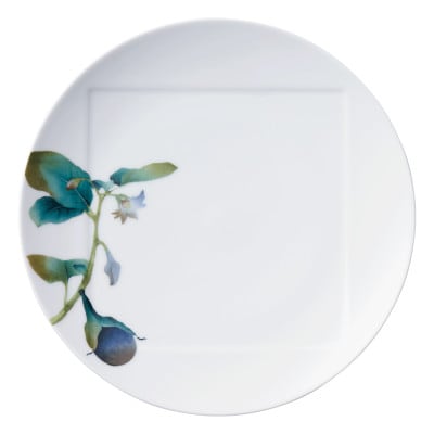 ノリタケ【京香旬彩】27cmプレート(加茂茄子)