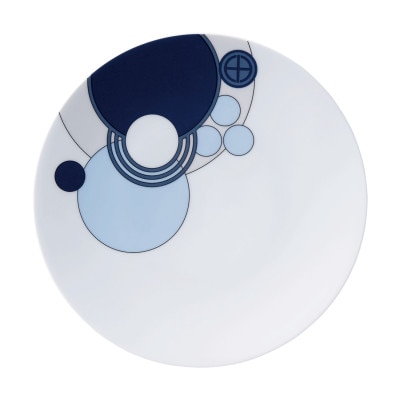 ノリタケ【フランク・ロイド・ライト インペリアルブルー】24.5cmクーププレート