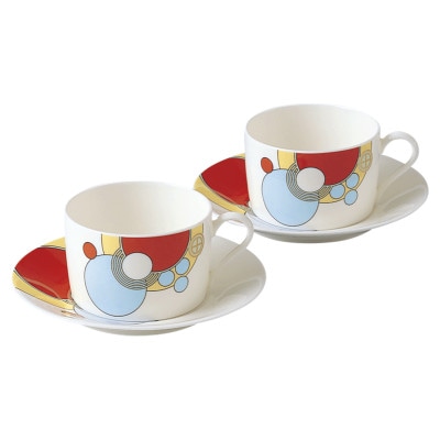 ノリタケ【フランク・ロイド・ライト インペリアル】カップ＆ソーサーペア