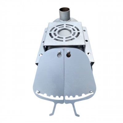 『焼却炉の鈴木工業』　薪ストーブ　D-51ロクマル　色:シルバー