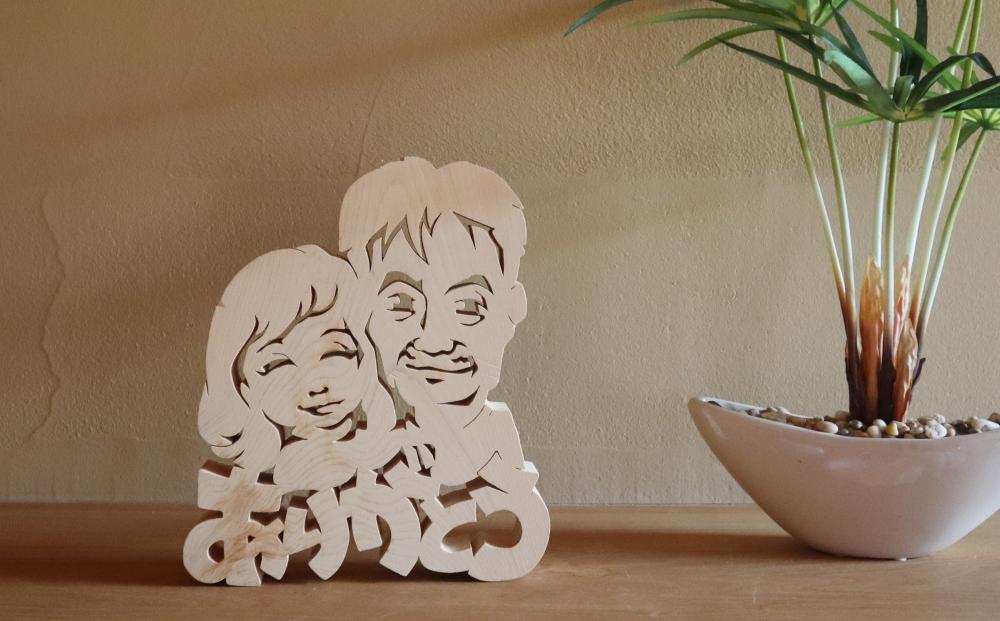 木顔絵～スタンダード［ 木顔絵 オリジナル 木製 アート 制作 おしゃれ インテリア 人気 おすすめ ギフト プレゼント 通販 送料無料 ふるさと納税 ］