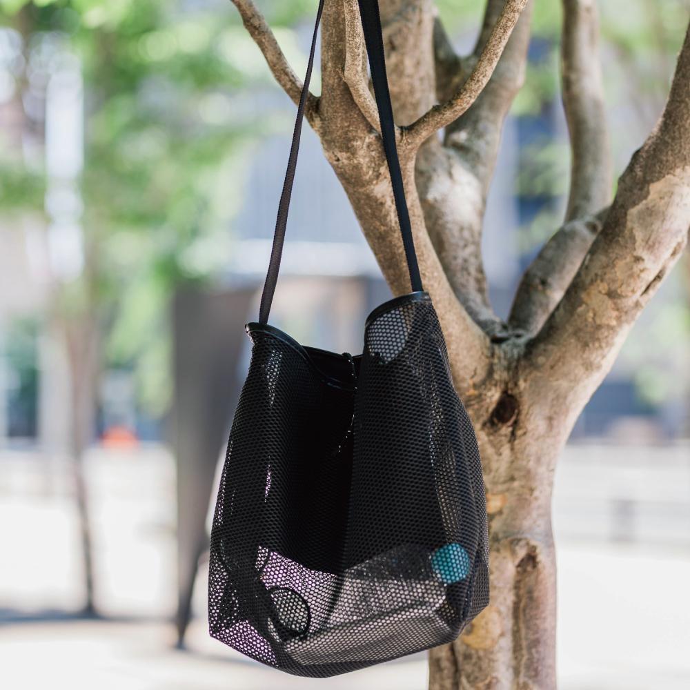 パッカブル ワンショルダーエコバッグ　NAKI 【L】Hard mesh