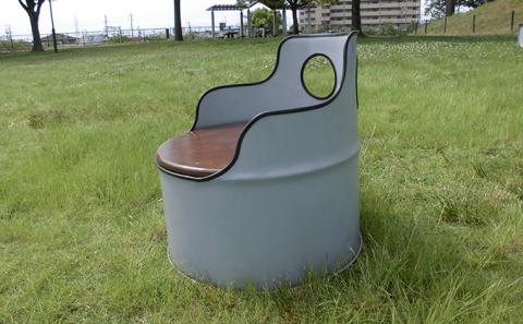 ドラム缶リメイク品　丸イス