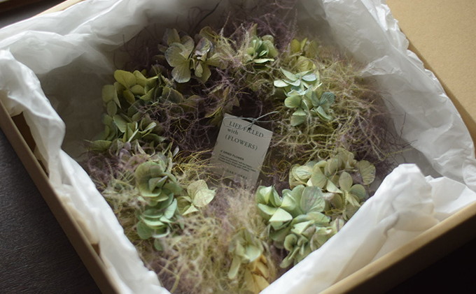 こだわりを紡いだドライフラワー リース（大）