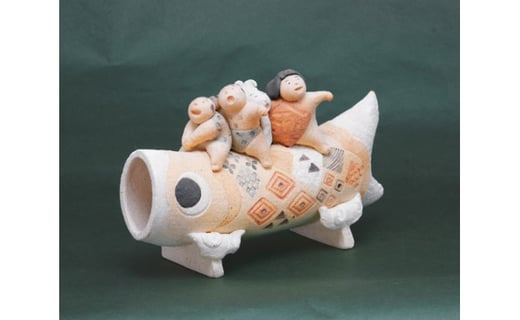 空から｜こいのぼり 子供の日 陶芸 置物 愛知県