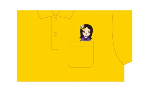 ポロシャツ おだいちゃん (イエロー) ゆるキャラ