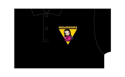 ポロシャツ おだいちゃん (ブラック) ゆるキャラ