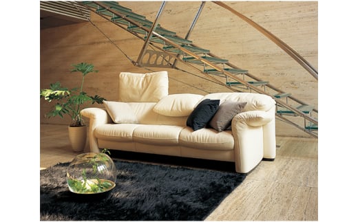 【カリモク家具：ドマーニ】 総本革張りソファB 3P【ZSA833モデル】