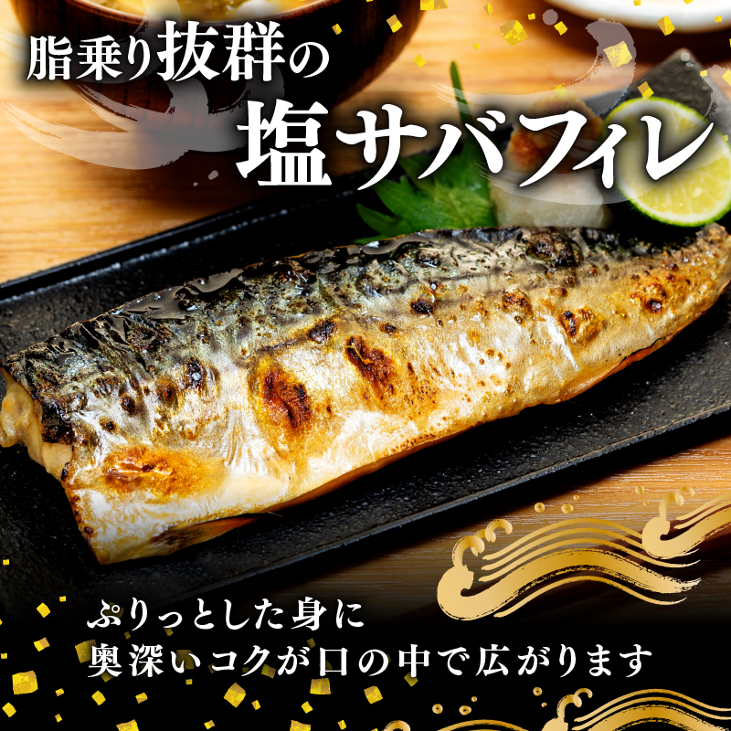 訳あり塩サバ フィレ500g