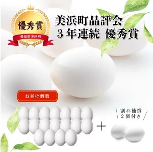 【定期便3ヶ月】匠の卵 20個(割れ玉補償２個）7％の卵｜たまご　卵　玉子　鶏卵　生卵　プレミアム　優秀賞　愛知県　美浜町　国産　産直　卵黄　卵かけご飯