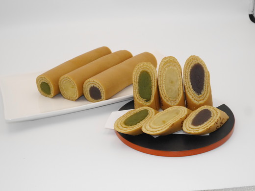 【おためし】大砲巻の半分のサイズ♪季節限定色入り味いろ3色セット(小豆こしあん1、抹茶1、日向夏１) 3セット｜和菓子 スイーツ 和スイーツ デザート あんこ 小豆 抹茶 日向夏 お菓子 おためし お試し おやつ 贈答品 ギフト プレゼント お取り寄せ グルメ 手土産 おすすめ 人気 季節限定 愛知県 美浜町 飴文 大砲巻 味いろ※離島への配送不可※2025年6月上旬～8月下旬頃に順次発送予定
