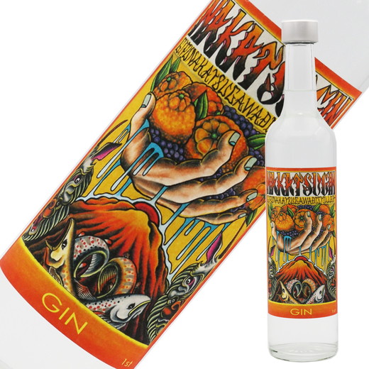 中津ジン ポンカン 500ml 1本 ｜ 酒 お酒 スピリッツ クラフトジン 蒸留酒 国産 カクテル ちたぽん ソーダ割り NAKATSU GIN アルコール ロック ソーダ ジントニック ギフト お試し 晩酌 愛知県 美浜町 ※2025年12月上旬～2026年6月下旬頃に順次発送予定