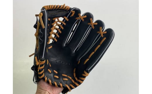 SAEKI　野球グローブ 【軟式・品番176】【ブラック】【Rオレンジ】【クリーム】