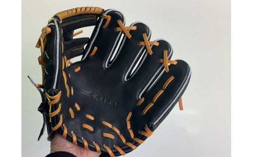 SAEKI　野球グローブ 【硬式・品番140】【ブラック】【Rオレンジ】【クリーム】