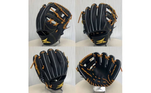 SAEKI　野球グローブ 【軟式・品番140】【ブラック】【Rオレンジ】【クリーム】