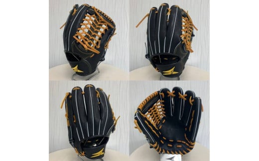 SAEKI　野球グローブ 【軟式・品番175】【ブラック】【Rオレンジ】【クリーム】