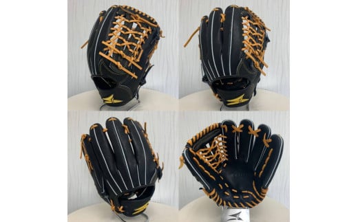 SAEKI　野球グローブ 【硬式・品番170】【ブラック】【Rオレンジ】【クリーム】