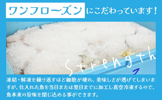 鮮度抜群！お魚おまかせ食べきり６パック・下処理加工してあるので解凍してすぐに調理できます。 ※着日指定不可 ※北海道・沖縄・離島への配送不可