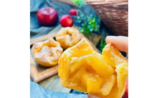 りんごをほおばる『napple pie』2個&焦がしバターのりんごフィナンシェ2個セット