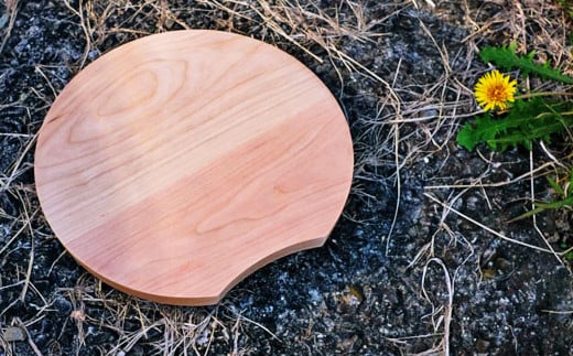 cutting board（カッティングボード） ブラックチェーリー材 まな板 丸型 調理器具