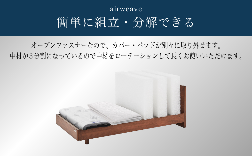 【ふるさと納税限定品】エアウィーヴ ベッドマットレスS04 クイーン マットレス マットレスパッド