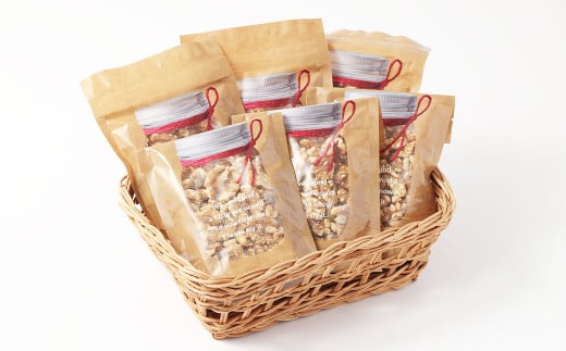 素焼き くるみ 75g×6袋 計450g