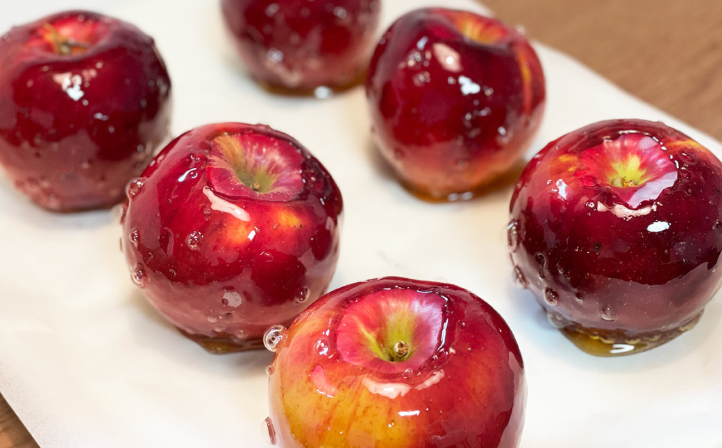 【2025年9月より順次発送予定】【定期便3回】旬を味わうりんご飴 味比べセット 青果りんご 1個 ･ りんご飴 2個 ( 計3個 ) お菓子 デザート