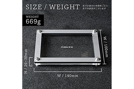 GRAVIRoN Joint Series Set 黒皮鉄×アクリル（ネームカードホルダー/ペン立て/トレー/コースター セット） ステーショナリー